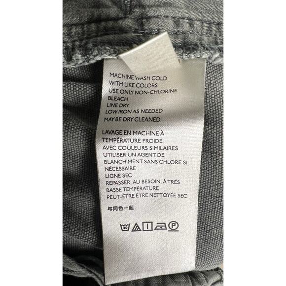 Free People Margate Sz XS Pleated Paper Bag Baggy High Waisted Trousers Green - Picture 10 of 12